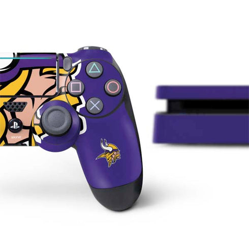 NFL Minnesota Vikings Retro Logo PS4 Slim Bundle Skin